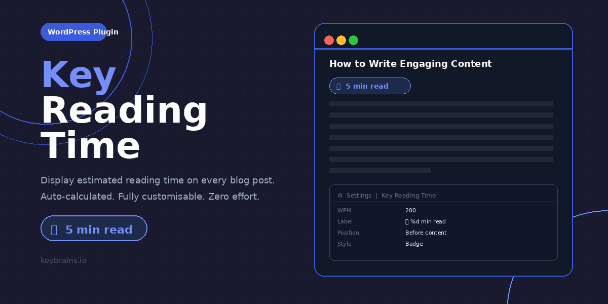 read time plugin